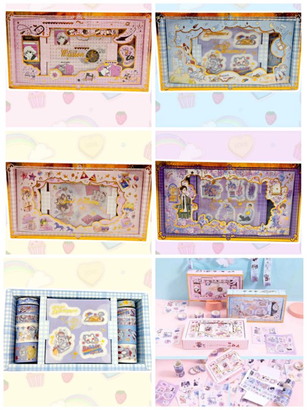 Set Washitapes y Stickers Anime