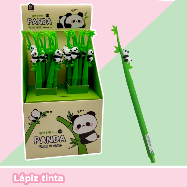 Caja Lápiz Tinta Negra Panda