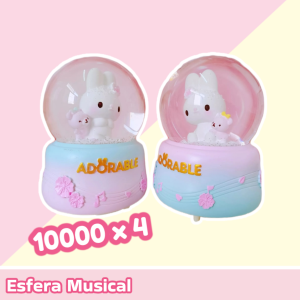 Esfera Musical Grande Adorable Bunny