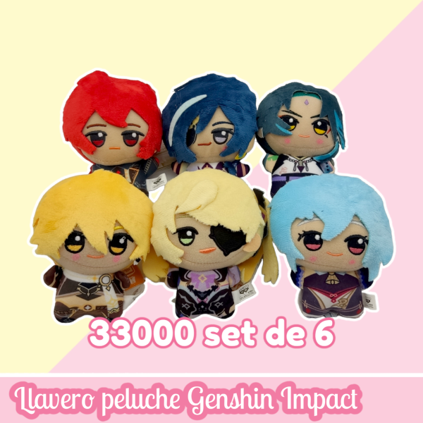 Set Llavero Peluche Genshin Impact Modelo 01