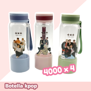 Botella Plástica Kpop TXT 400 ml
