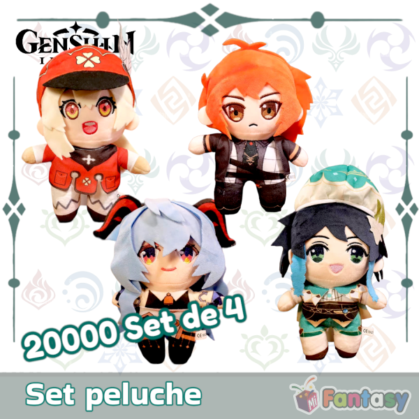 Set 4 peluches Genshin Impact [Articulo Nuevo]