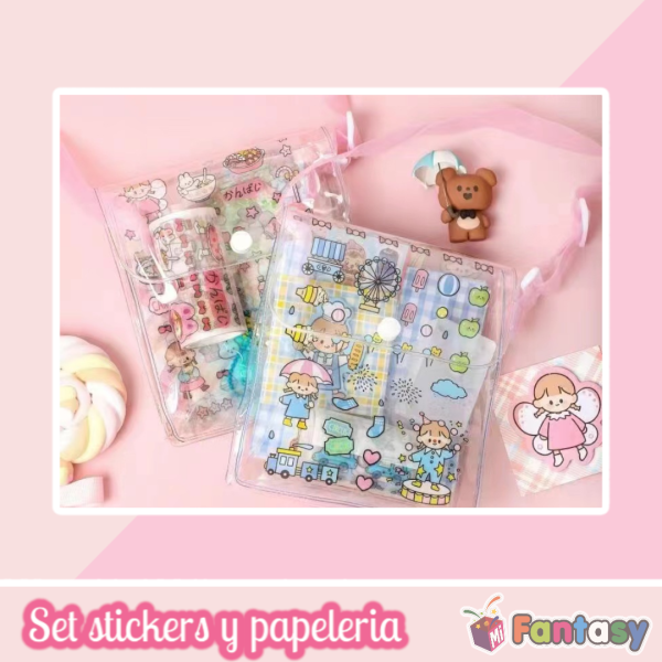 Set Stickers y Papelería