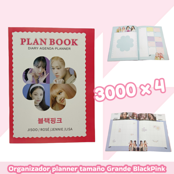 Planbook Organizador Escolar Kpop Tamaño Xl