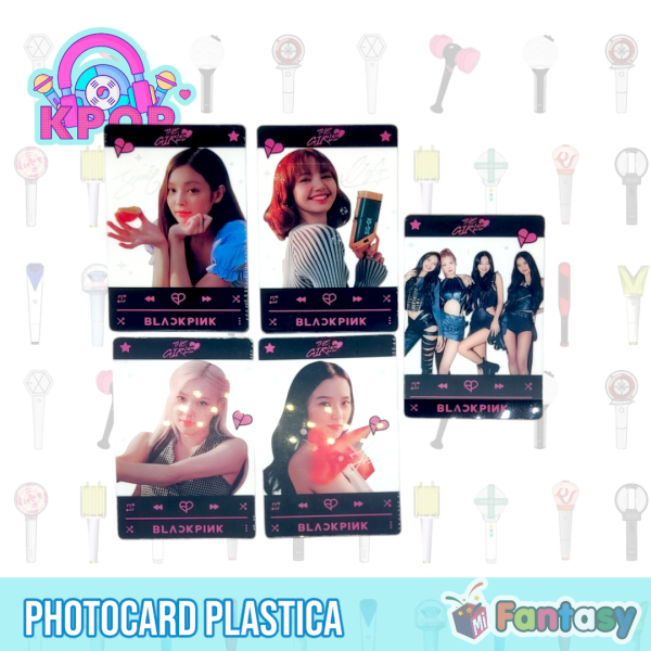 Set 5 Photocard Acrilicas Black Pink