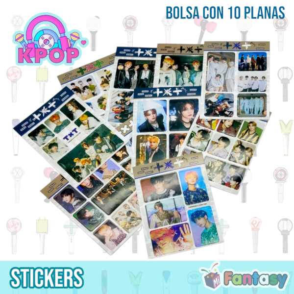 Set Stickers Kpop (4 Bolsas = 40 Planas de stickers)