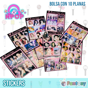 Set Stickers Kpop (4 Bolsas = 40 Planas de stickers)