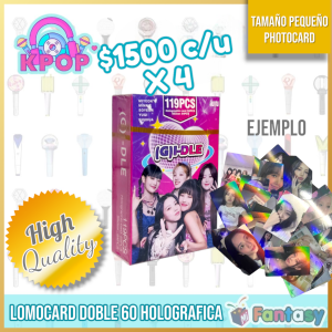 Lomocard Holograficas + Stickers Gidle 119PCS