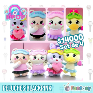 Set Peluches Blackpink Cute Edición