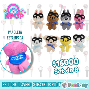 Set de Peluches Llavero Straykids Pilot