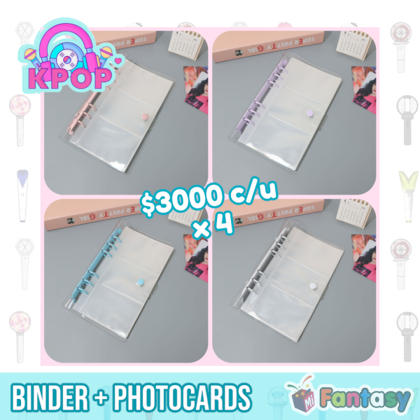 Binder Triple Transparente para Photocard