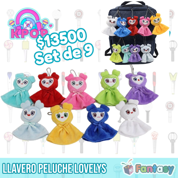 Set Llavero Peluche Fantasma Twice Lovelys